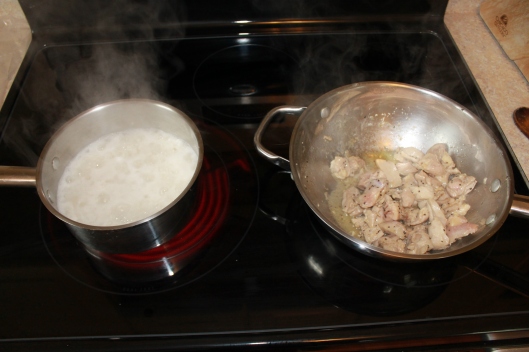 Cooking Rice and Chicken